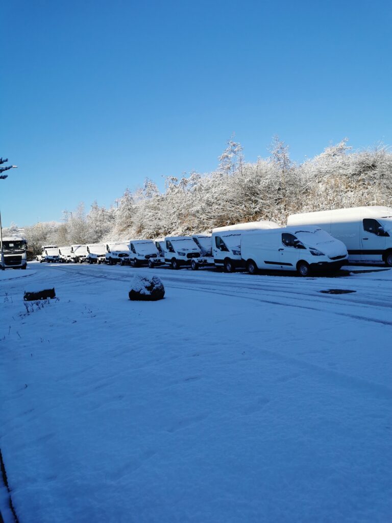 Commercial van fleet for repeat electrical installation work